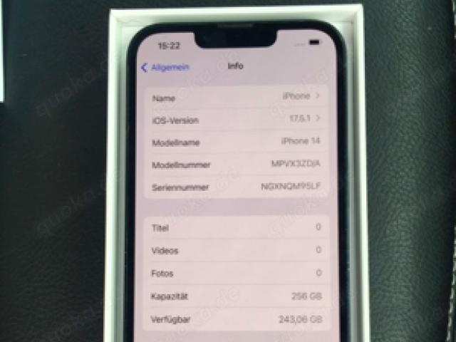 Iphone14 256 gb blau - 1