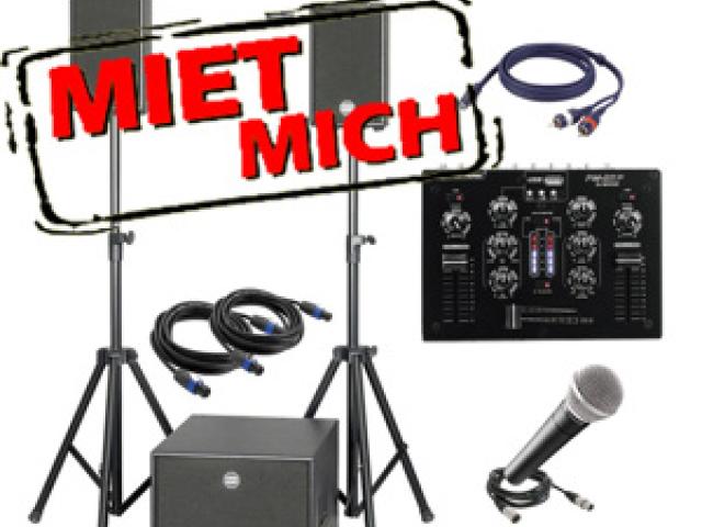 Mittleres Komplettpaket Tontechnik für Ihre Hochzeit, Geburtstag, Party, Firmenfeier oder Weihnachts - 1